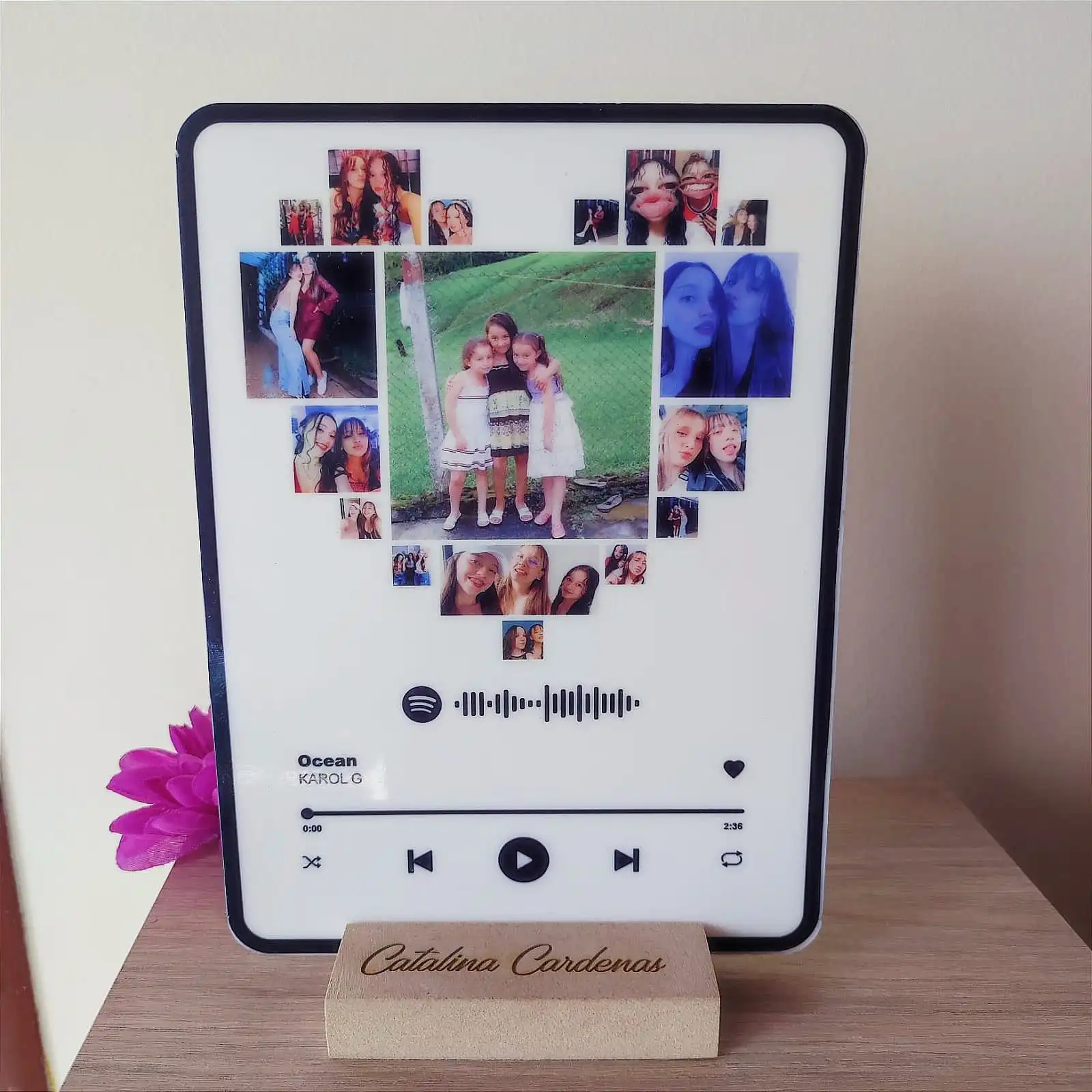 Producto destacado Placa corazones musicales